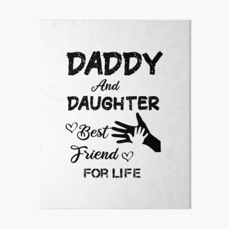 Father and daughter fishing | Art Board Print