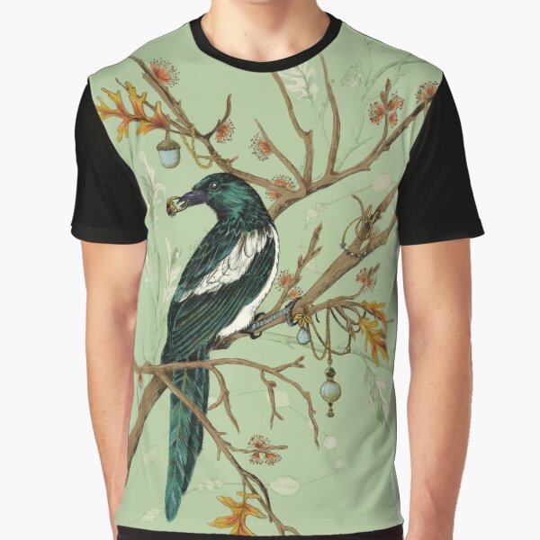 Magpie Birds Graphic T-Shirt
