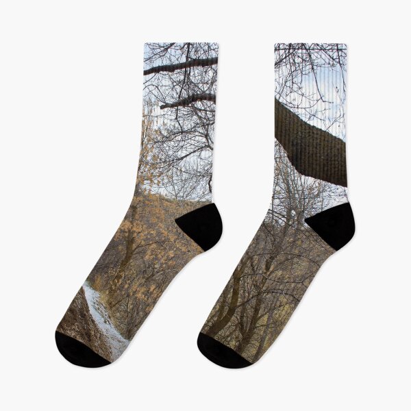 Item preview, Fall mountain woods with rocks, boulders and trees designed and sold by Ventures1.