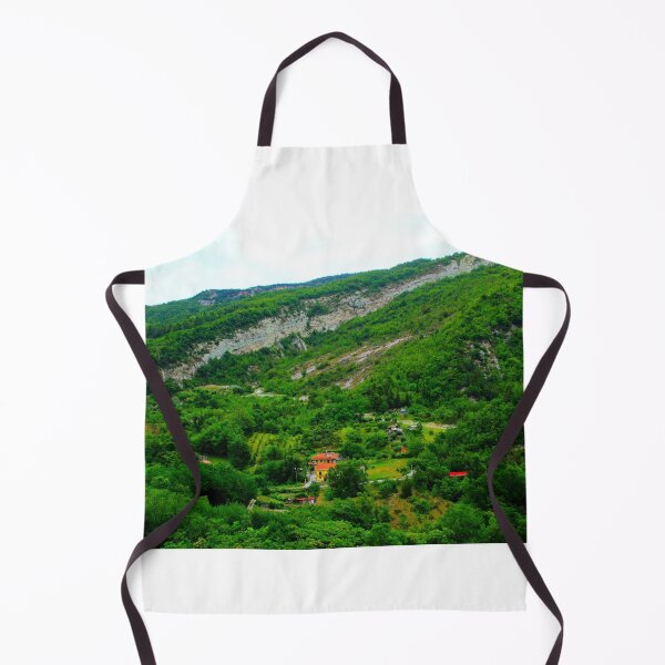 Item preview, View in Castel Trosino at a ridge of rough mountain standing above human settlements designed and sold by Kristina Drozd.