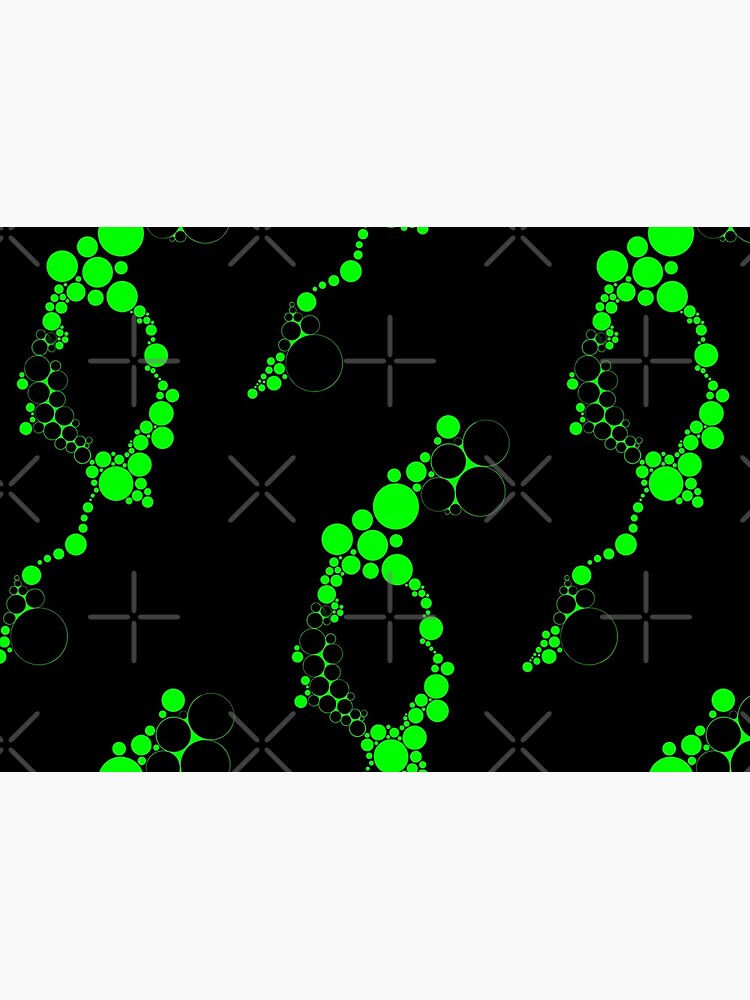 Lime Green Bubble Circles Abstract by that5280lady