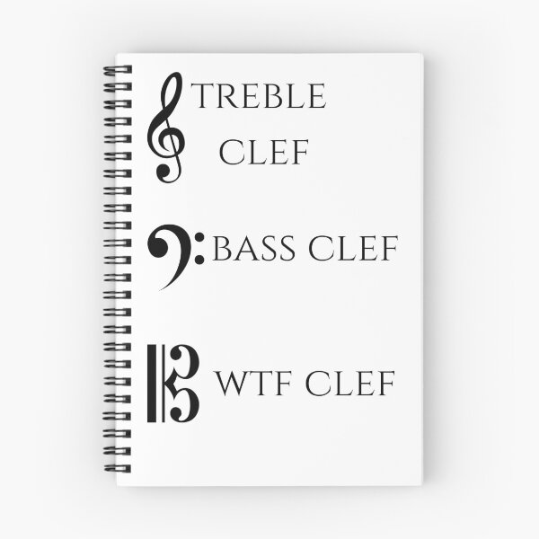 Item preview, Treble clef, Bass clef, WTF clef designed and sold by Musicianst0re.