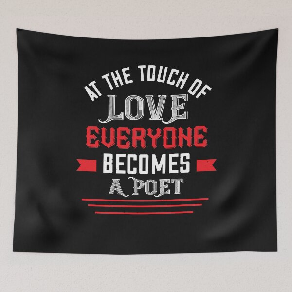 Item preview, at the touch of love everyone A poet - happy valentine day designed and sold by finnimoo.