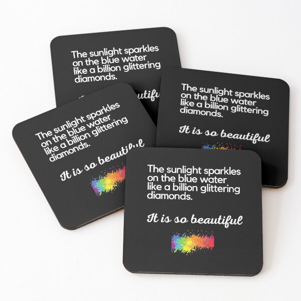 Item preview, "The sun sparkles on the blue water like a billion glittering diamonds." Sunlight glittering on water is beautiful. designed and sold by JoelsCorner.