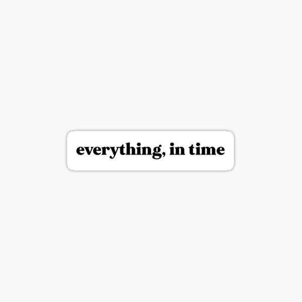 Item preview, everything in time - black designed and sold by Elizabeth Majors.
