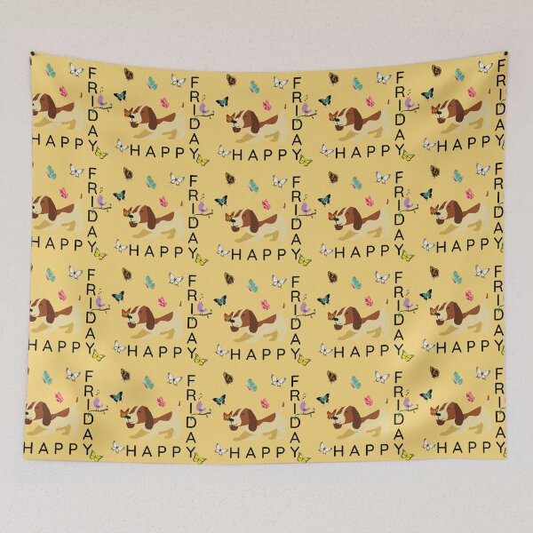 Item preview, Happy Friday (dog) designed and sold by Kamira Gayle.