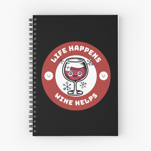 Item preview, Life Happens Wine Helps | Wine love designed and sold by Petra Becker.