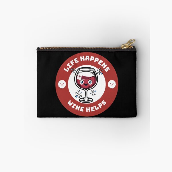 Item preview, Life Happens Wine Helps | Wine love designed and sold by Petra Becker.