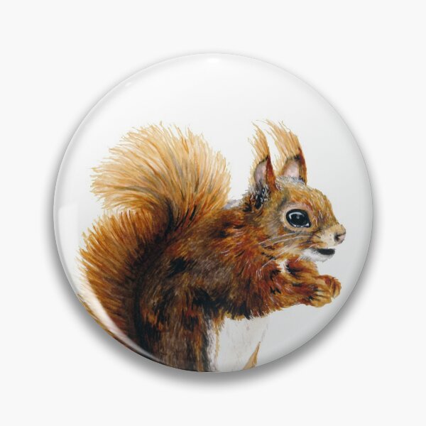 Item preview, Red Squirrel Sticker Watercolor Art designed and sold by Samantha Roberts.