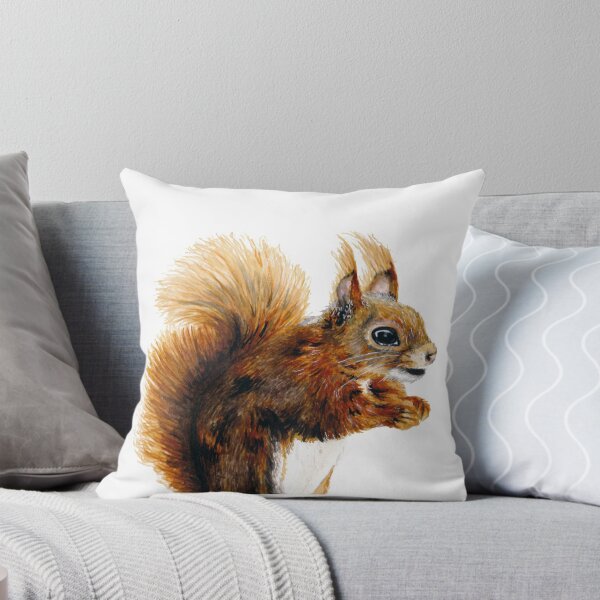 Item preview, Red Squirrel Sticker Watercolor Art designed and sold by Samantha Roberts.