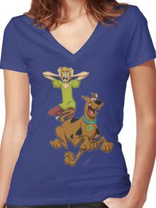 Scooby Doo: Women's Fitted V-Neck T-Shirts | Redbubble