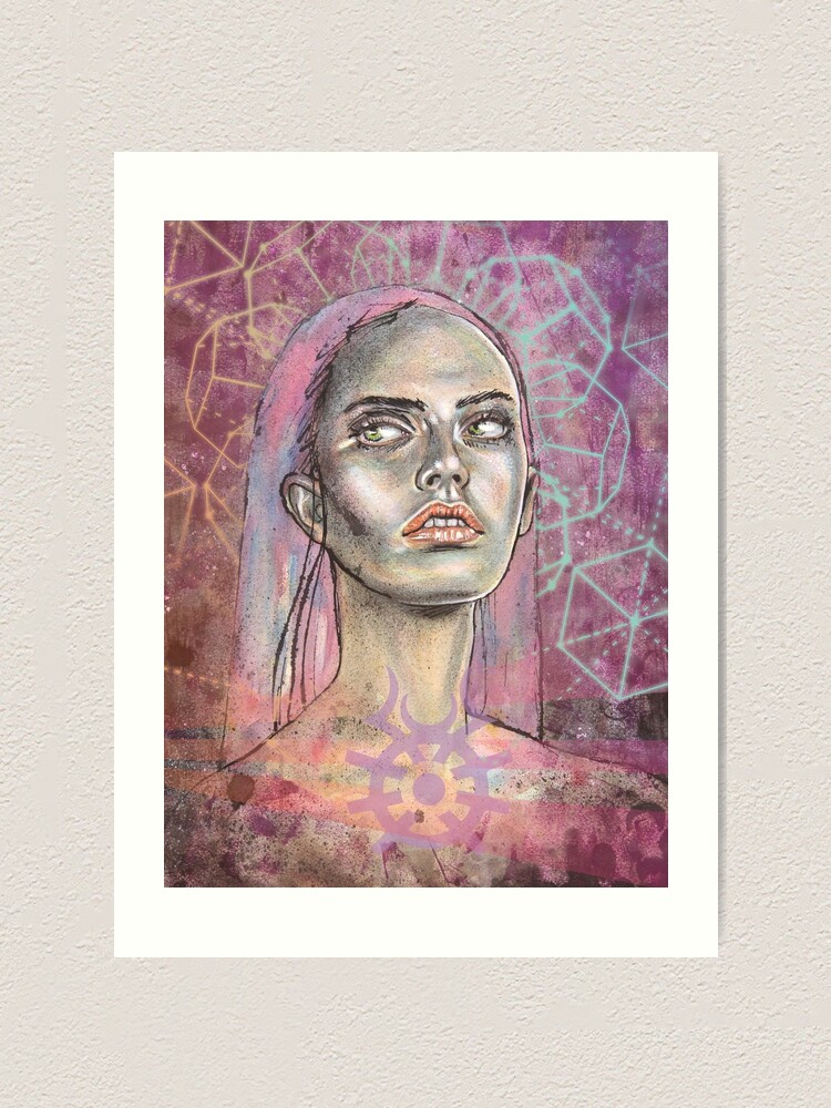 Aperçu 1 sur 3. Impression artistique avec l'œuvre Violet_Harenchi créée et vendue par Holymane.