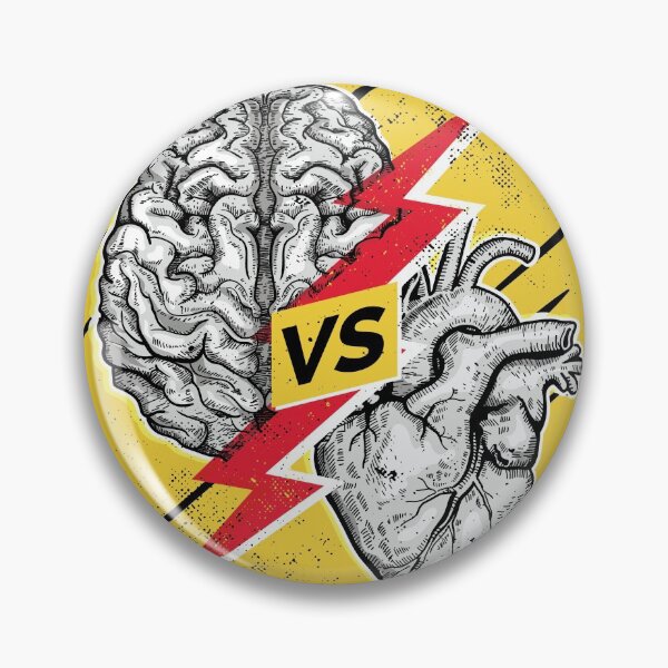 Item preview, Brain Vs Heart designed and sold by Piztees.