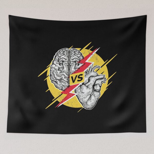 Item preview, Brain Vs Heart designed and sold by Piztees.