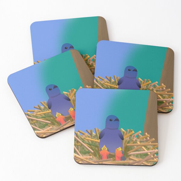 Item preview, Blue bird family designed and sold by Reginamp.