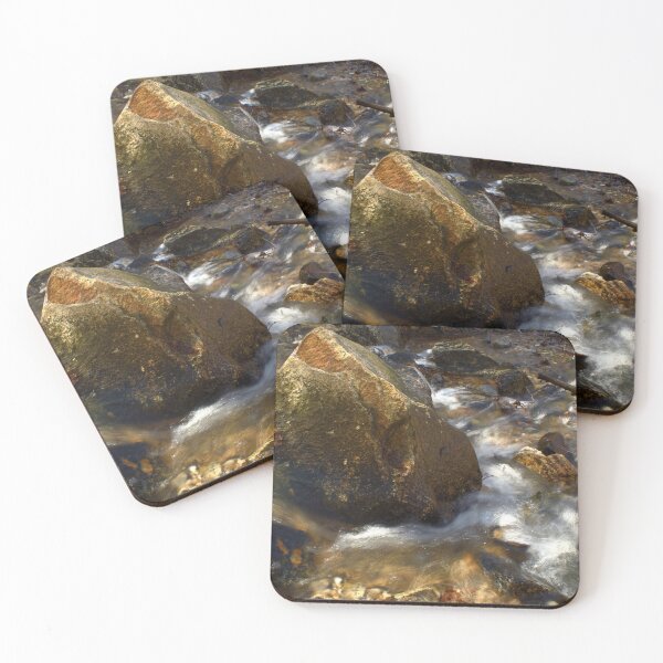 Item preview, Fall mountain woods with rocks, boulders and trees designed and sold by Ventures1.
