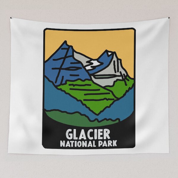 Item preview, Glacier National Park Decal designed and sold by Decal Mania.