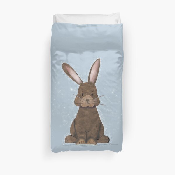 Adorable Traditional Vintage Watercolor Rabbit - cute Duvet Cover
