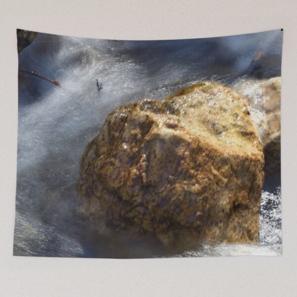 Item preview, Fall mountain woods with rocks, boulders and trees designed and sold by Ventures1.