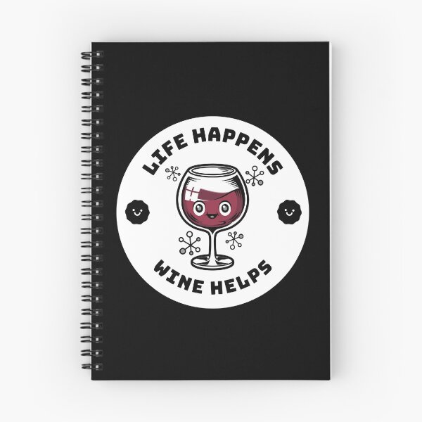 Item preview, Life Happens Wine Helps | Wine love designed and sold by Petra Becker.
