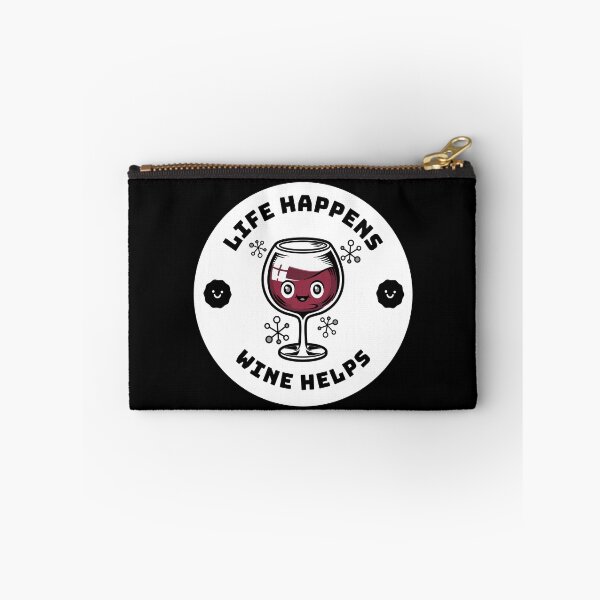 Item preview, Life Happens Wine Helps | Wine love designed and sold by Petra Becker.