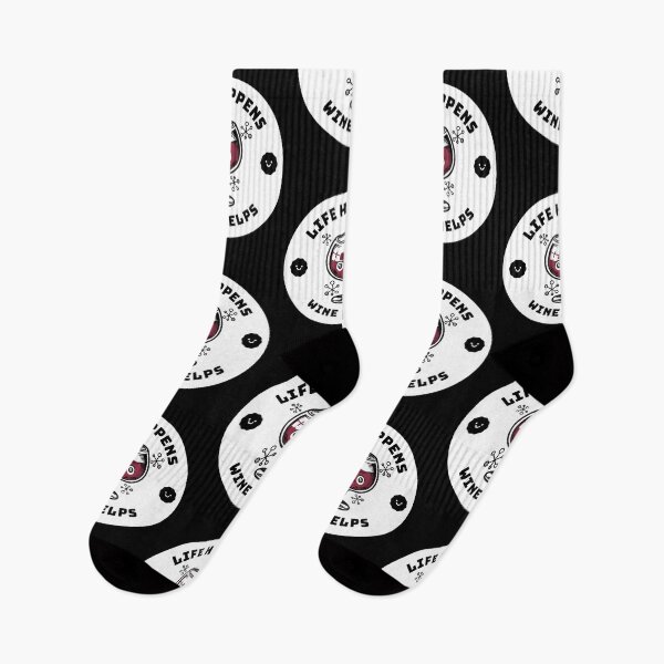 Item preview, Life Happens Wine Helps | Wine love designed and sold by Petra Becker.