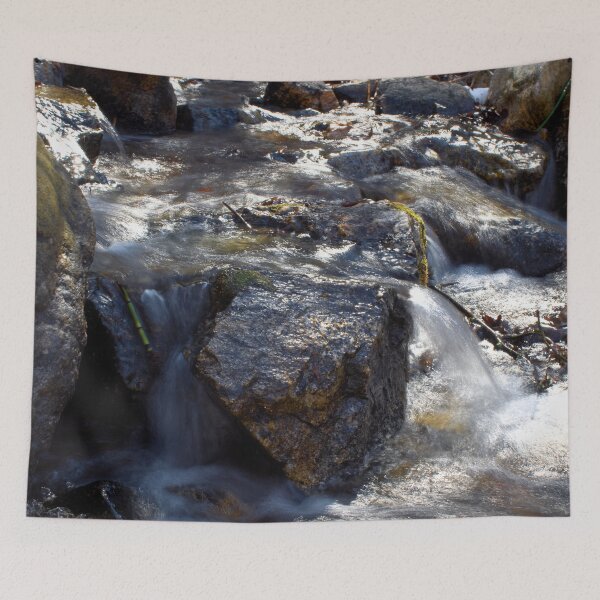Item preview, Fall mountain woods with rocks, boulders and trees designed and sold by Ventures1.