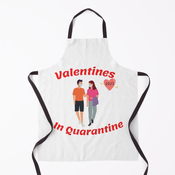 Item preview, Valentine's Day In Quarantine Couple Wearing Masks designed and sold by StormyMuse.