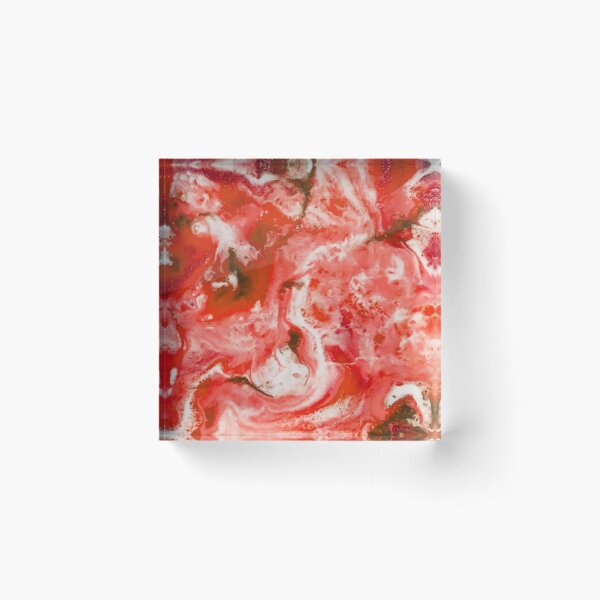 Item preview, Red Abstract Marble Lava Waves designed and sold by RossWilson12.