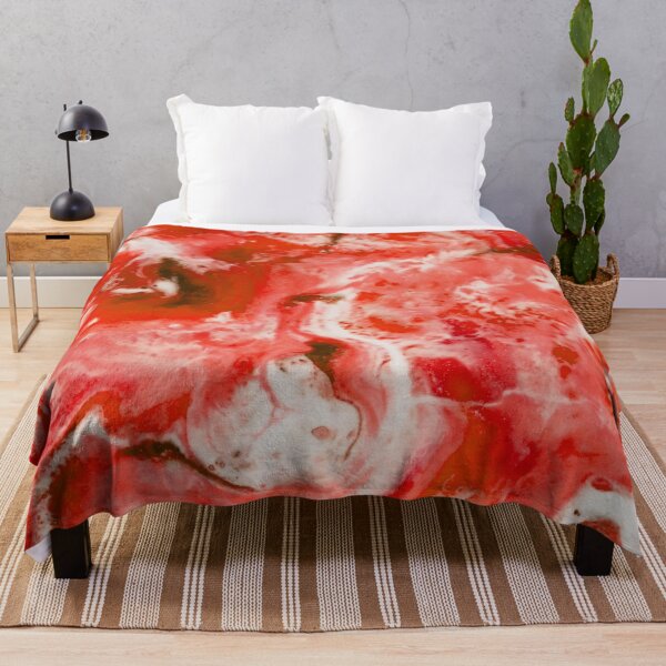 Item preview, Red Abstract Marble Lava Waves designed and sold by RossWilson12.