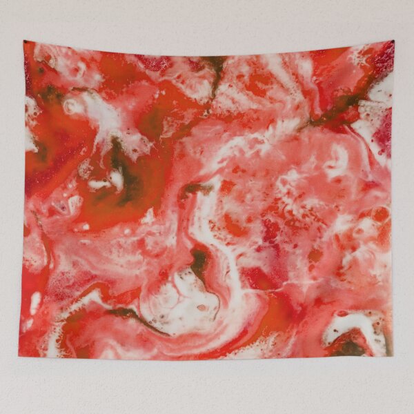 Item preview, Red Abstract Marble Lava Waves designed and sold by RossWilson12.