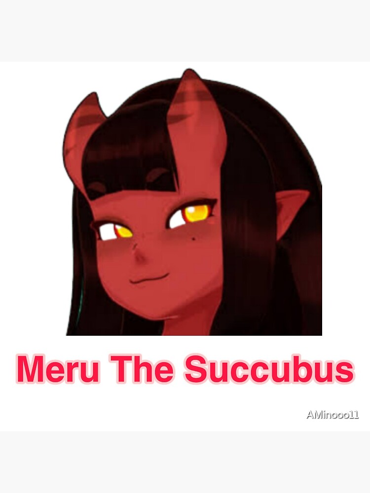 "Meru The Succubus Cute Girl" Art Print By AMinooo11 | Redbubble