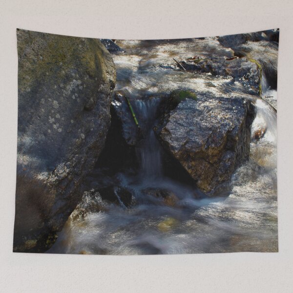 Item preview, Fall mountain woods with rocks, boulders and trees designed and sold by Ventures1.