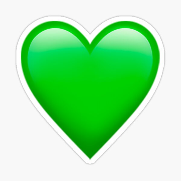 Green Heart Emoji Sticker