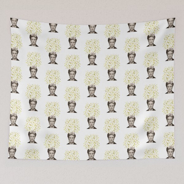 Item preview, Frida Kahlo mosaic, black and white photography and color dots designed and sold by Adriana C (All about Frida).