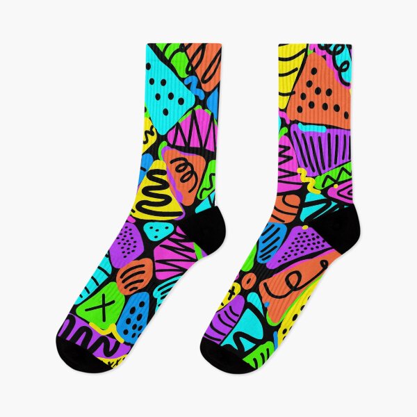 Item preview, CrAzY Quilt? Rainbow Colors with Doodles designed and sold by Whoopsidoodle.