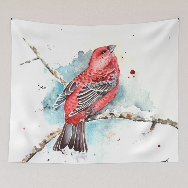 Item preview, Watercolor Red Winter Bird designed and sold by imaginebyIT.