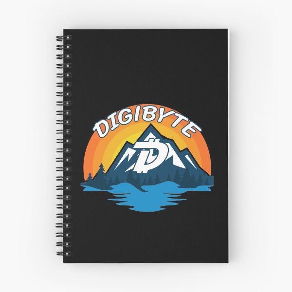 Item preview, Digibyte DGB Cryptocurrency Mountain Sunset designed and sold by Bitcoin-Fashion.