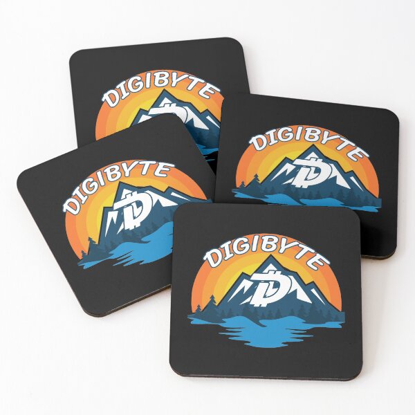Item preview, Digibyte DGB Cryptocurrency Mountain Sunset designed and sold by Bitcoin-Fashion.