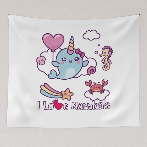 Item preview, I narval AMOR - Unicornio y Narval designed and sold by finnimoo.
