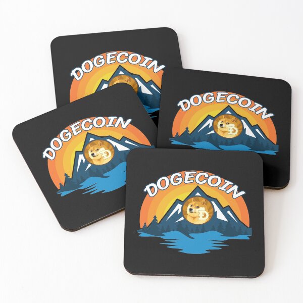 Item preview, Dogecoin DOGE Cryptocurrency Mountain Sunset designed and sold by Bitcoin-Fashion.