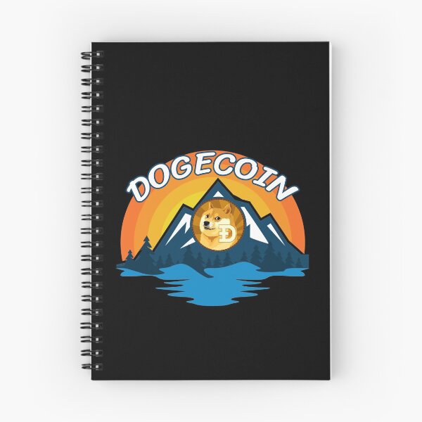 Item preview, Dogecoin DOGE Criptomoneda Montaña Atardecer designed and sold by Bitcoin-Fashion.