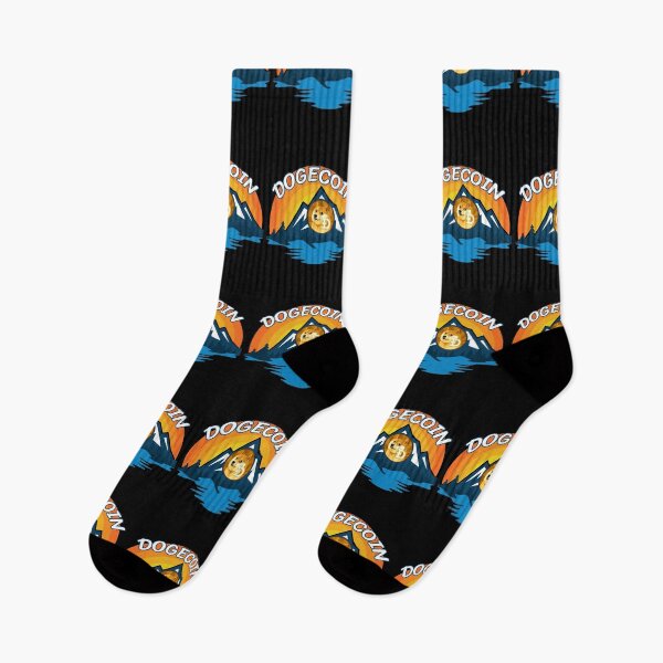 Item preview, Dogecoin DOGE Cryptocurrency Mountain Sunset designed and sold by Bitcoin-Fashion.