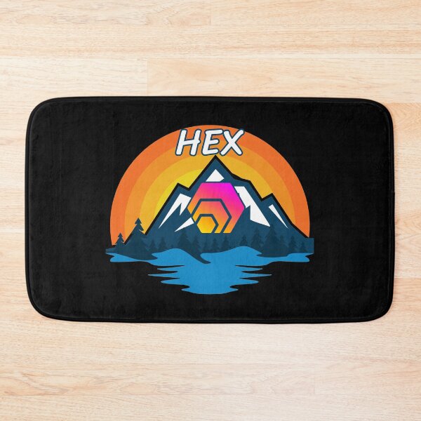 Item preview, HEX Cryptocurrency Mountain Sunset designed and sold by Bitcoin-Fashion.