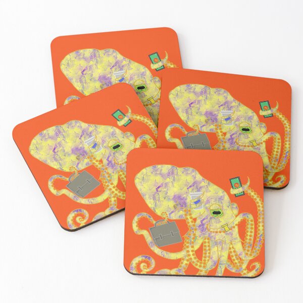 Item preview, Busy Yellow Octopus designed and sold by Chibibbs.