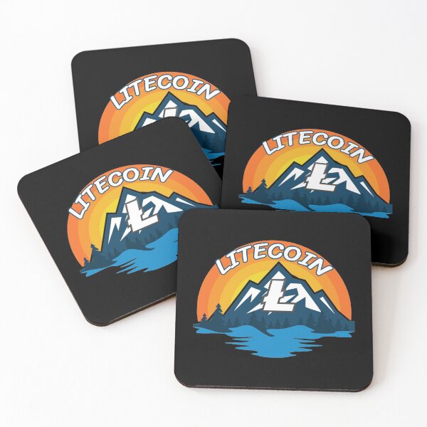 Item preview, Litecoin LTC Cryptocurrency Mountain Sunset designed and sold by Bitcoin-Fashion.
