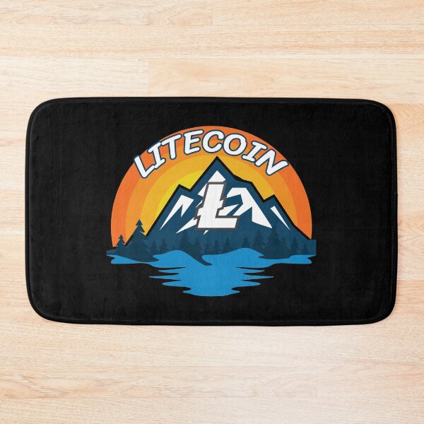Item preview, Litecoin LTC Cryptocurrency Mountain Sunset designed and sold by Bitcoin-Fashion.
