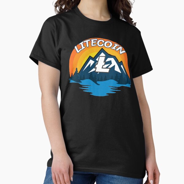 Artikel-Vorschau von Litecoin LTC Cryptocurrency Mountain Sunset, designt und verkauft von Bitcoin-Fashion.