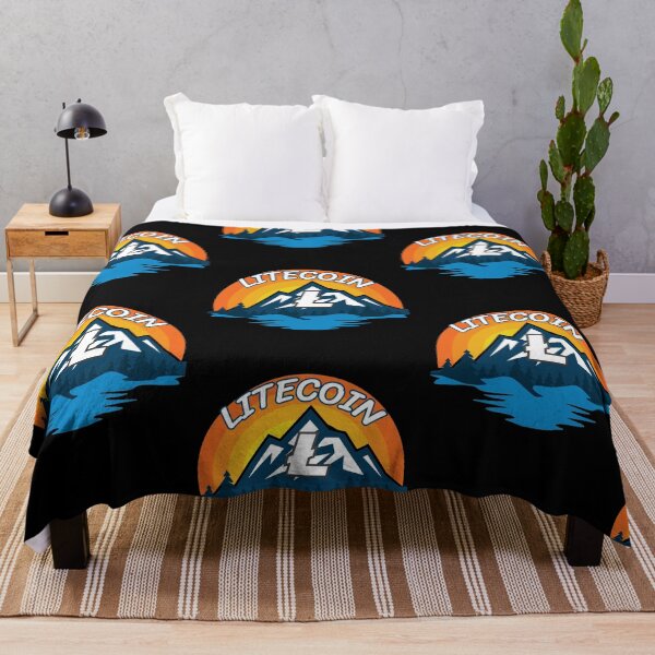 Item preview, Litecoin LTC Cryptocurrency Mountain Sunset designed and sold by Bitcoin-Fashion.