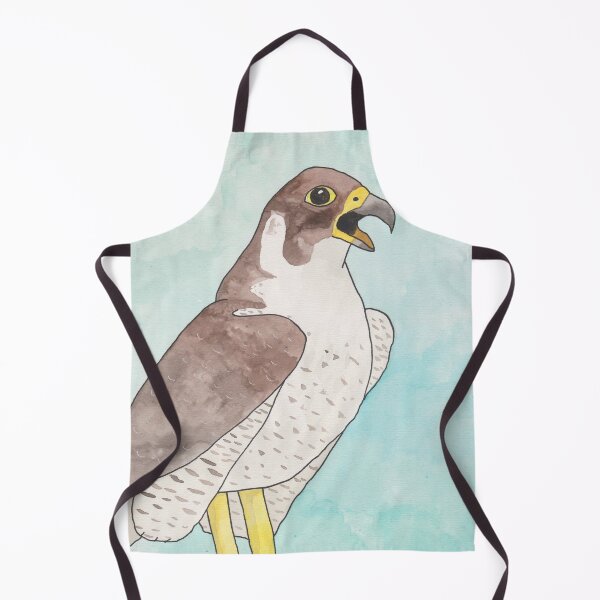 Item preview, Peregrine Falcon watercolor bird art designed and sold by TheWaterBirds.